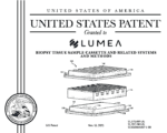Lumea us patent cover page for biopsy tissue sample cassette and related systems and methods
