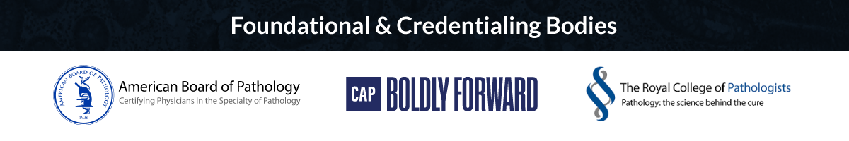 Foundational  credentialing bodies organization logos